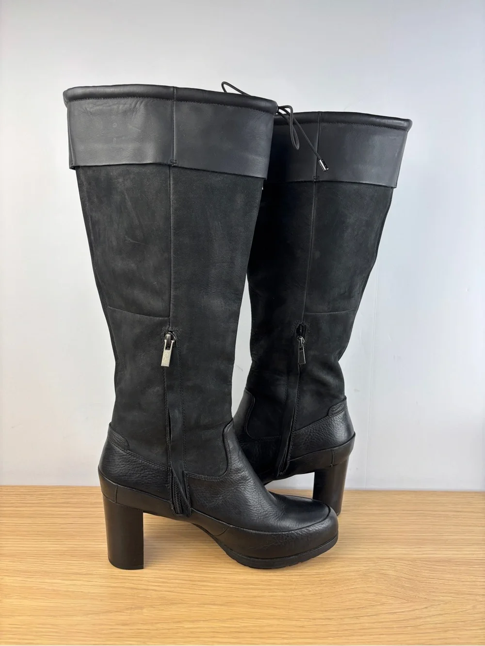 Clarks London Town GTX Black Suede / Leather Waterproof GORE-TEX Woman’s 9